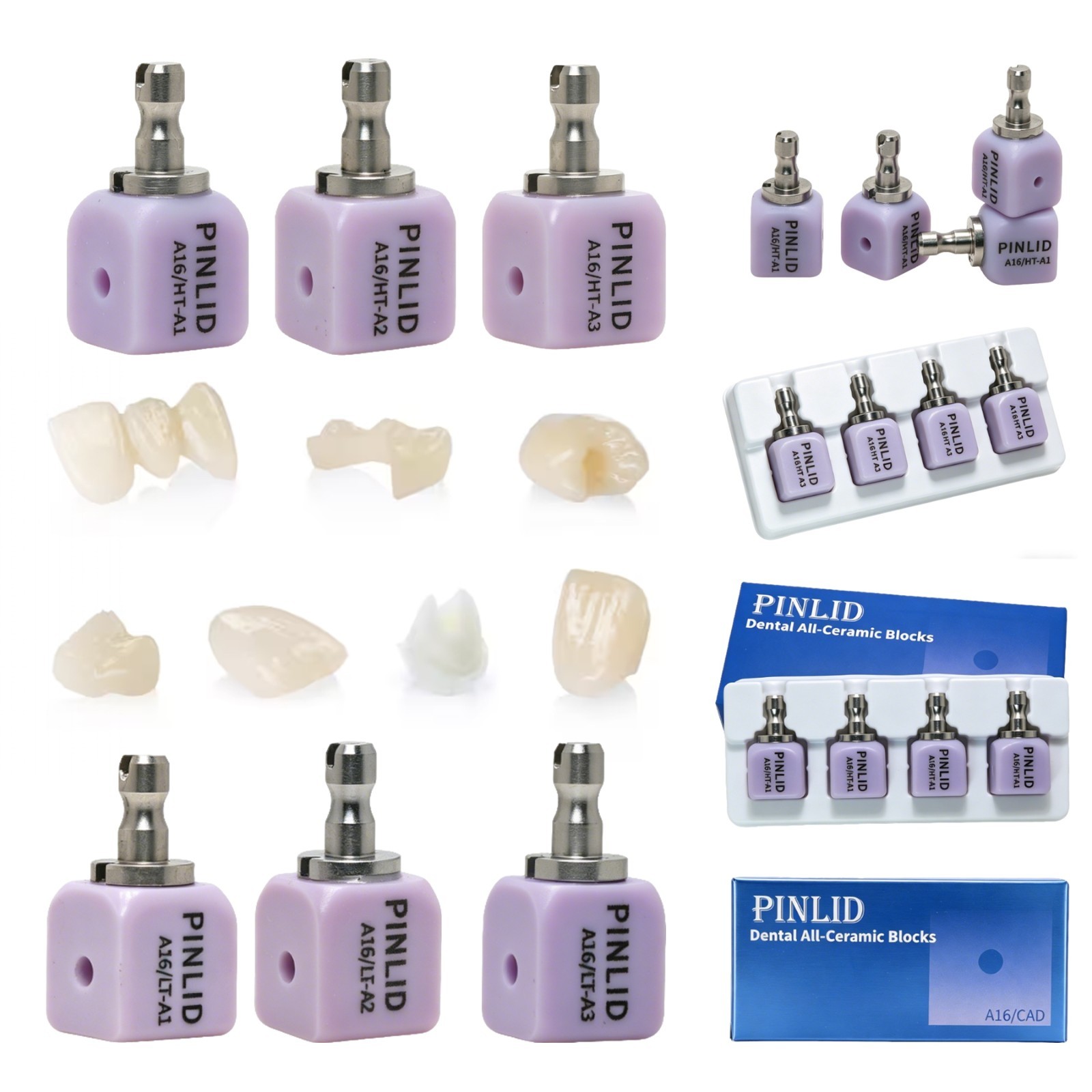 IPS e.max CAD A16 Dental Lithium Disilicate Block CEREC CAD CAM Glass-ceramics