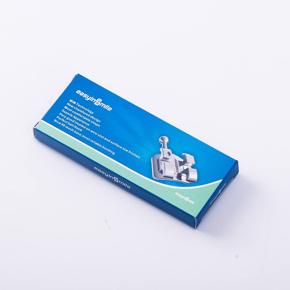 SNAWOP Dental Orthodontic Brackets 20PCS Mini Metal Braces Slot.022 Hooks…
