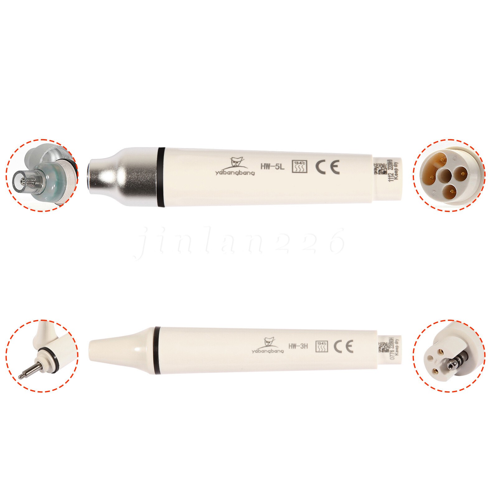 Dental Ultrasonic Piezo Scaler Handpiece LED Fit For WOODPECKER /EMS/SATELEC