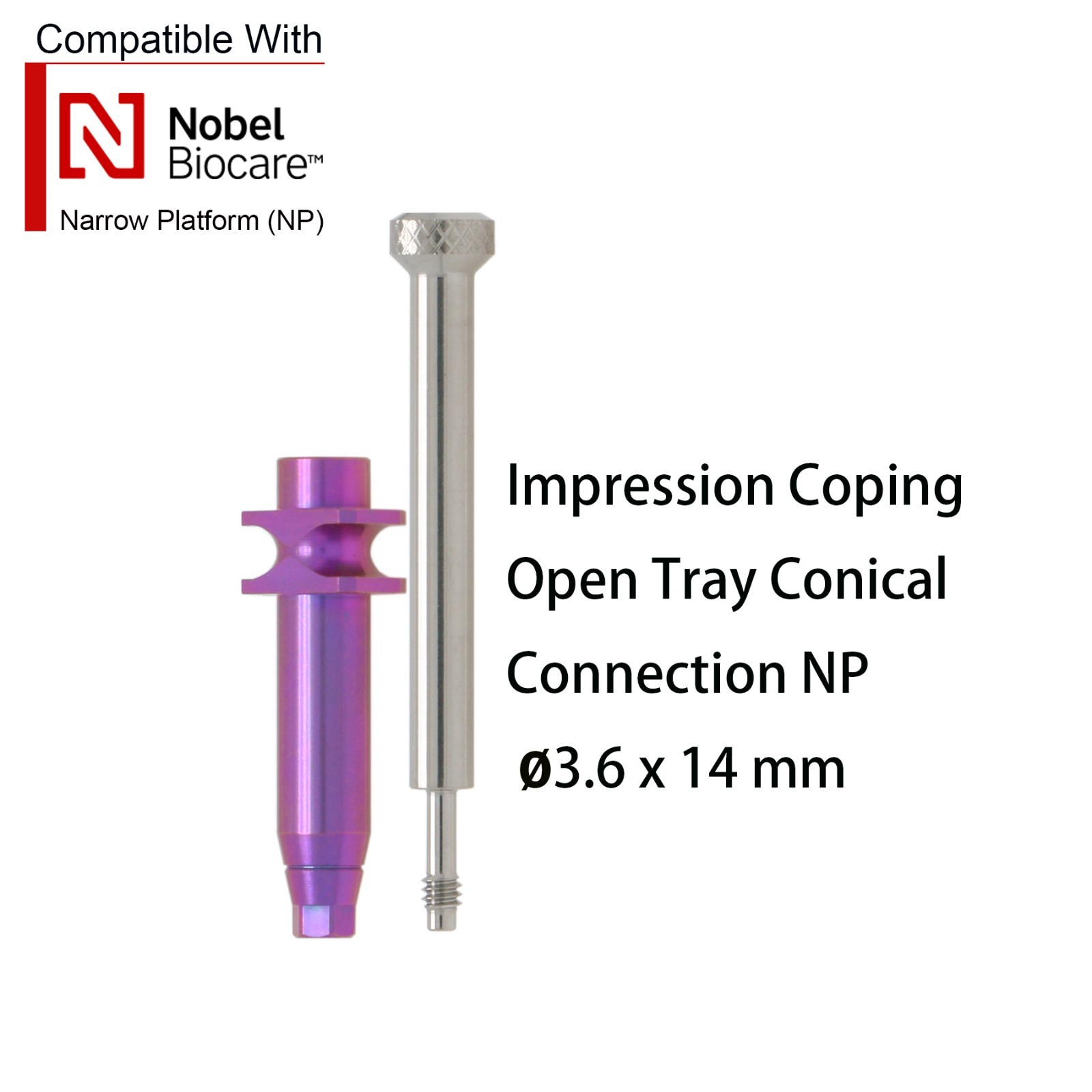 US For Nobel/Hiossen /ITI Dental Transfer Coping Impression Open/Closed Tray