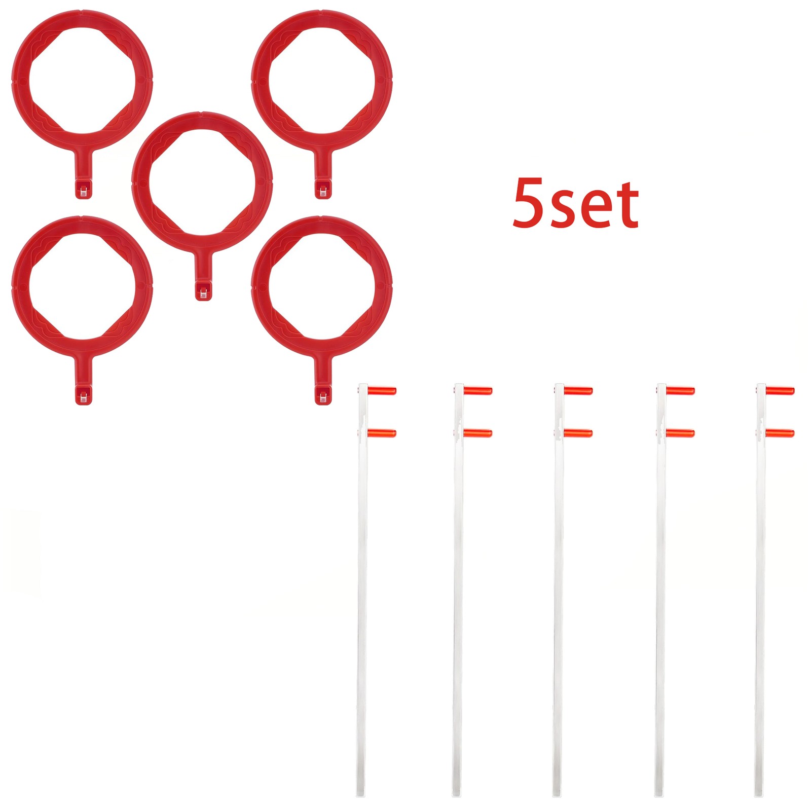 5Set Dental XCP Bitewing/Anterior/Posterior Indicator Arm+Dental X-Ray Aim Ring