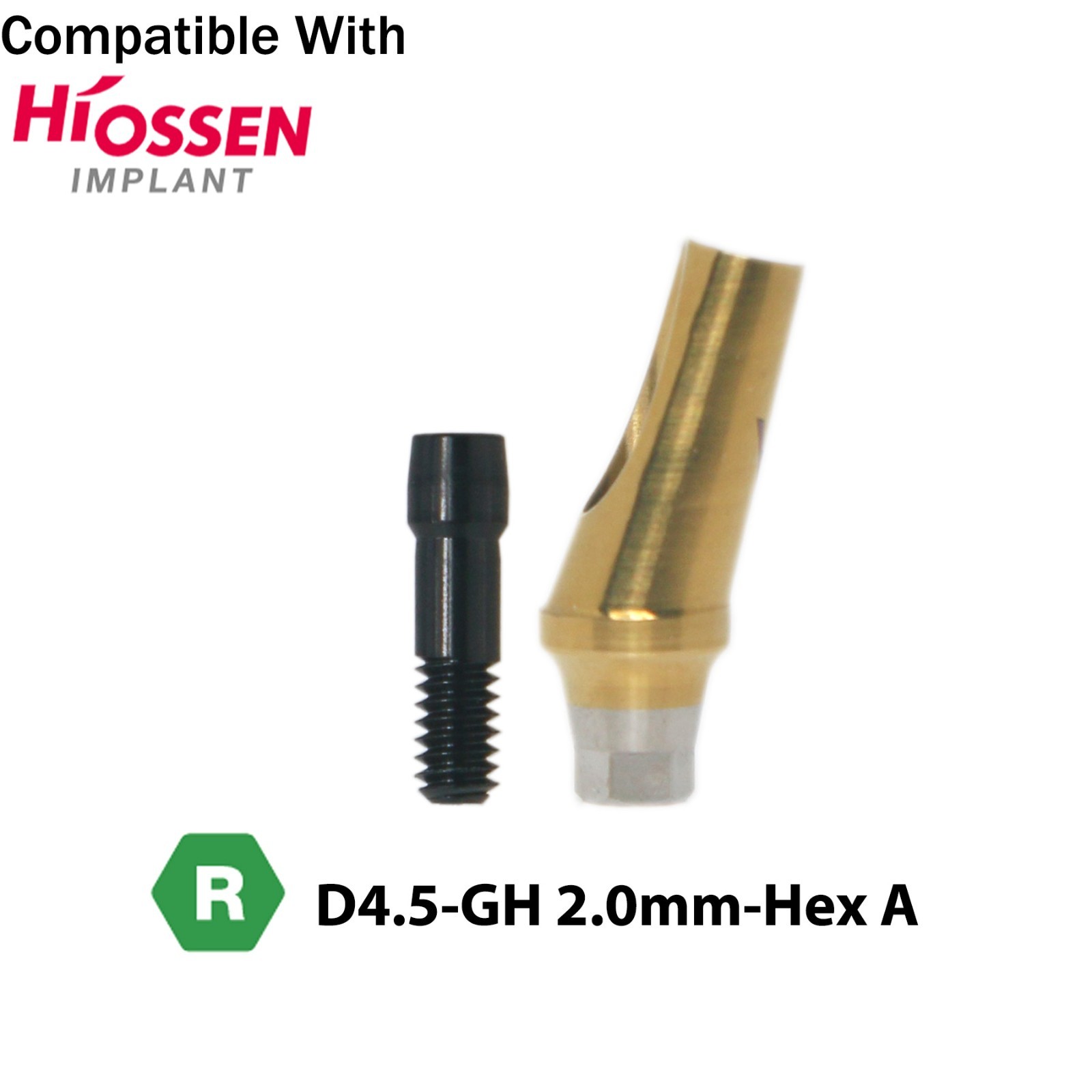 17° Angled Anatomic Abutment Regular Fits Hiossen Osstem TS Ø4.5/5.0mm Platform