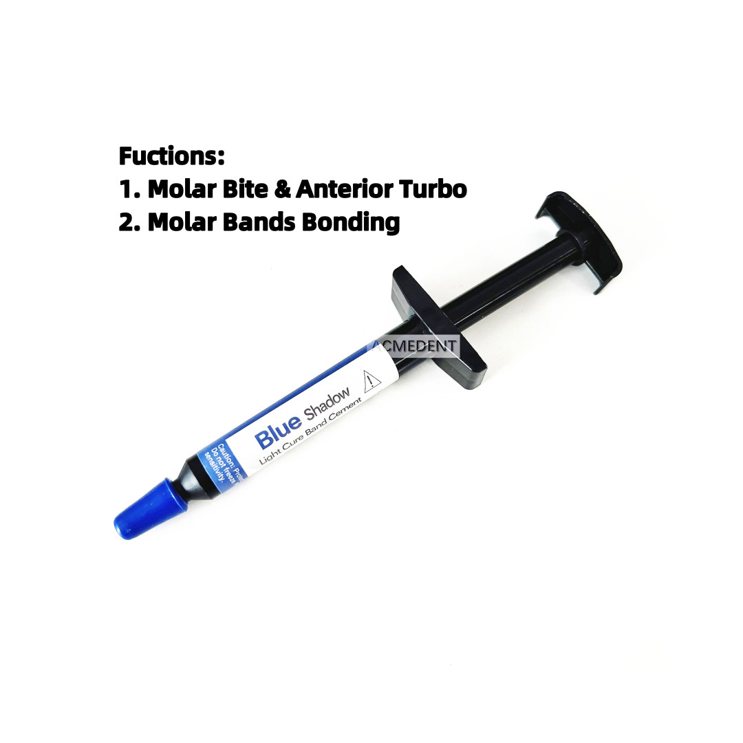 Blue Cement Dental TURBO Molar Band Adhesive Bonding Composite Resin Orthodontic