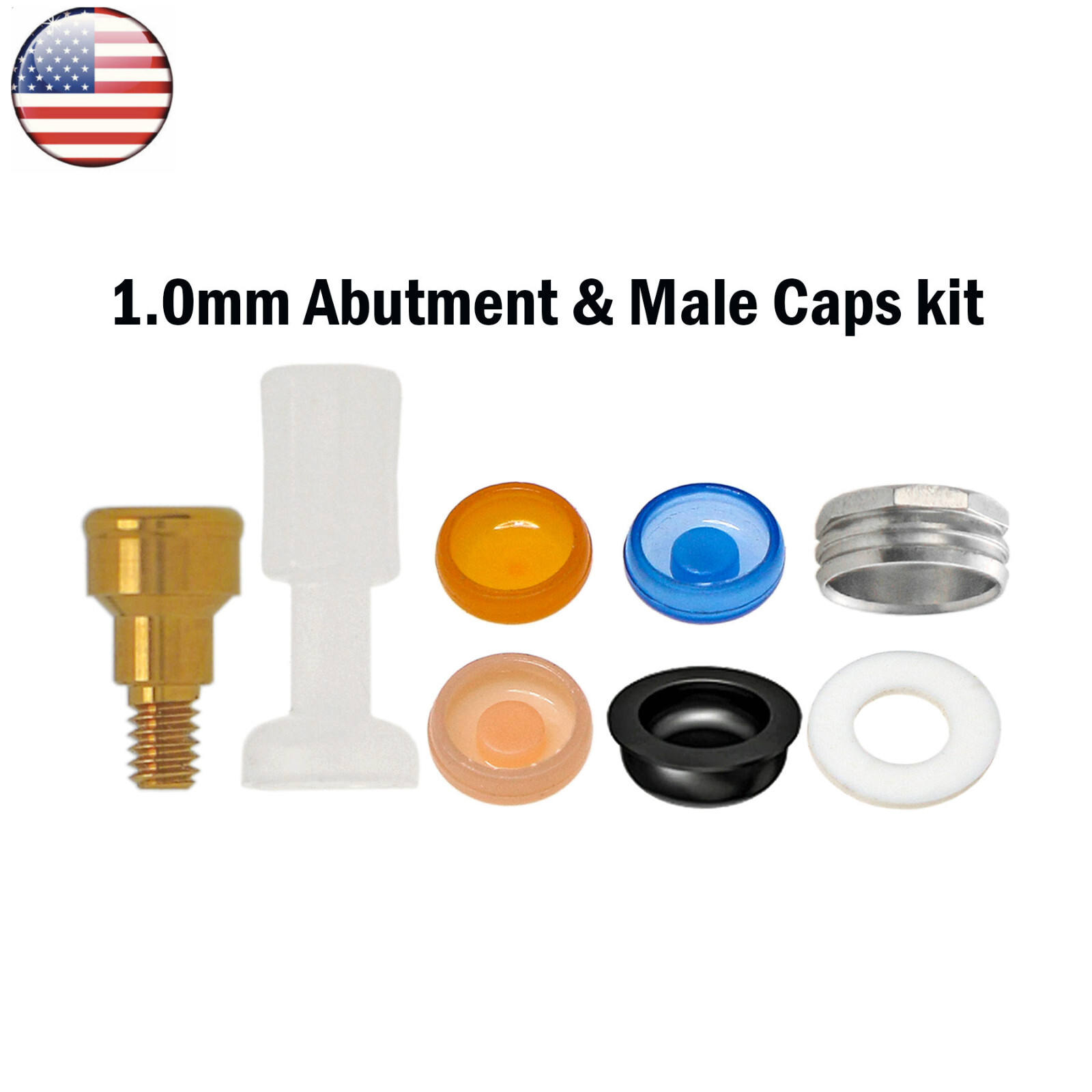 US Locator Abutments 1-5mm For Adin Zimmer Cortex BEGO 3.75 MIS Male Caps Tool