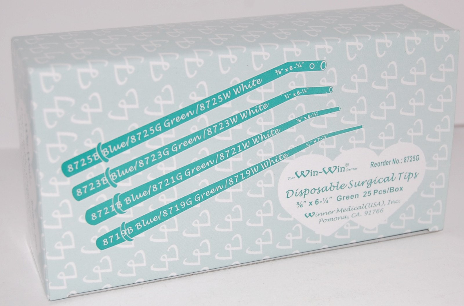 Winner GREEN 3/8 x 6-1/4 Dental Disposable Surgical Tips NIB 500 Count
