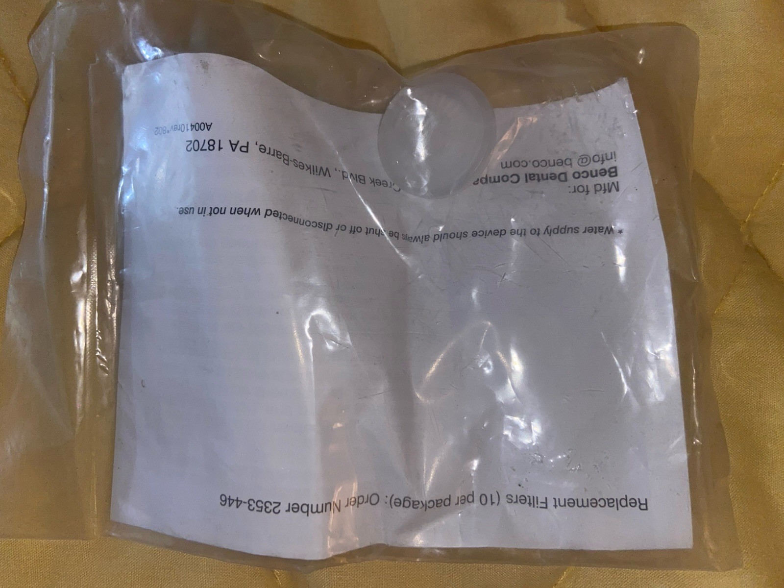 Benco Dental Scaler Replacement Filter Disks (10 Pack) Order #2353-446
