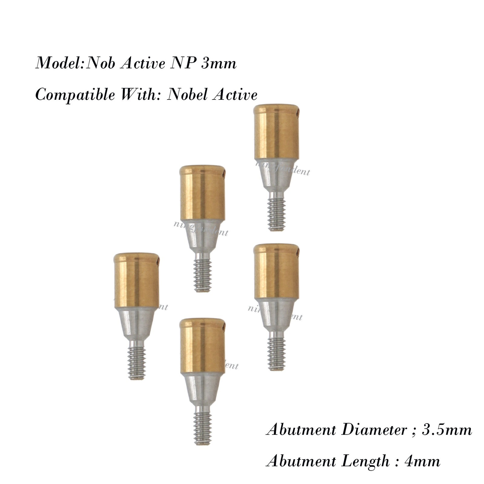 Suit for abutment Narrow Platform For Nobel Active Core Tool,NP 3.5MM