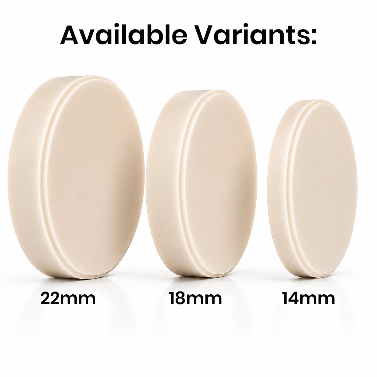 Dental PMMA Monolayer Blanks – A2 Shade – Size 22 mm