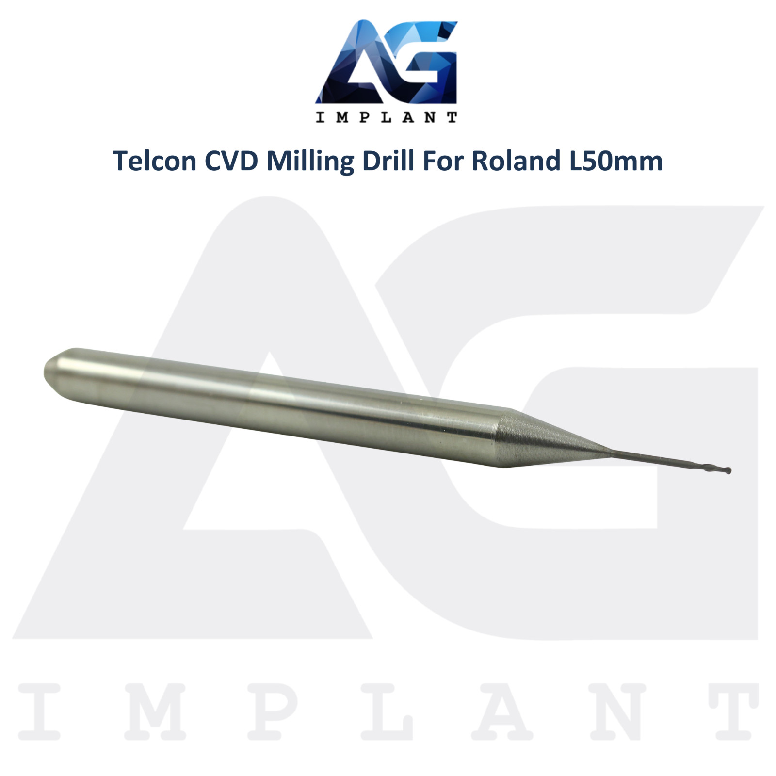 Telcon Dental CVD Milling Drill For Roland System Ø4.0mm Smooth Shaping Tool