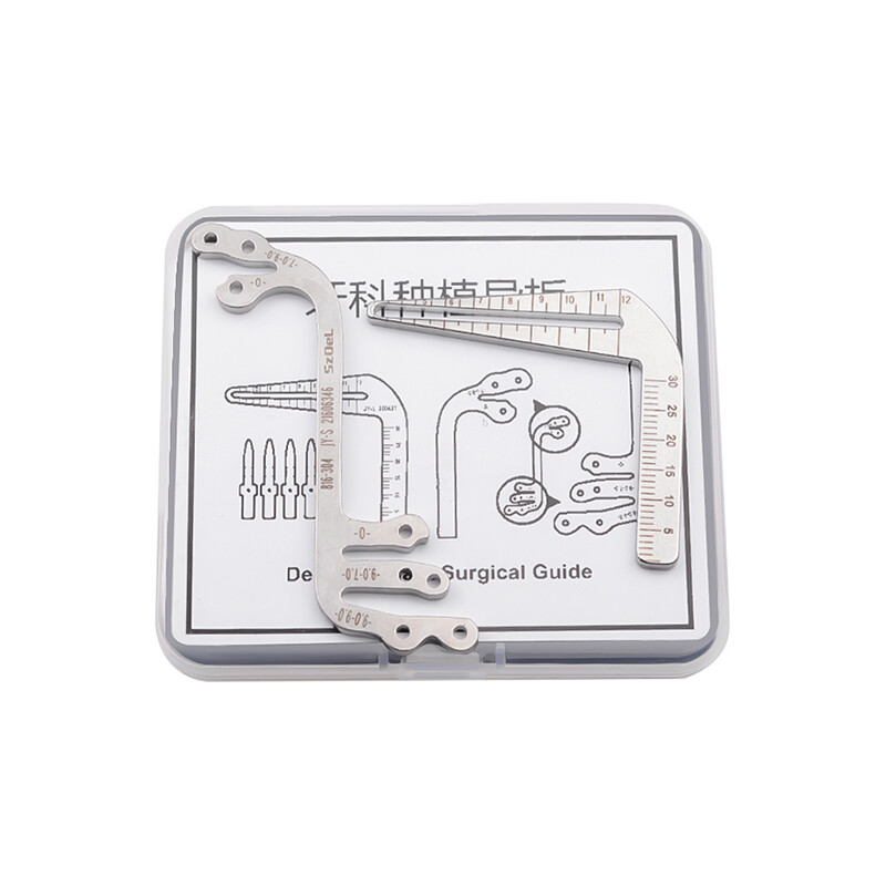 Dental Implant Surgery Planting Positioning Guide Angle Ruler S/L+4*Parallel Pin