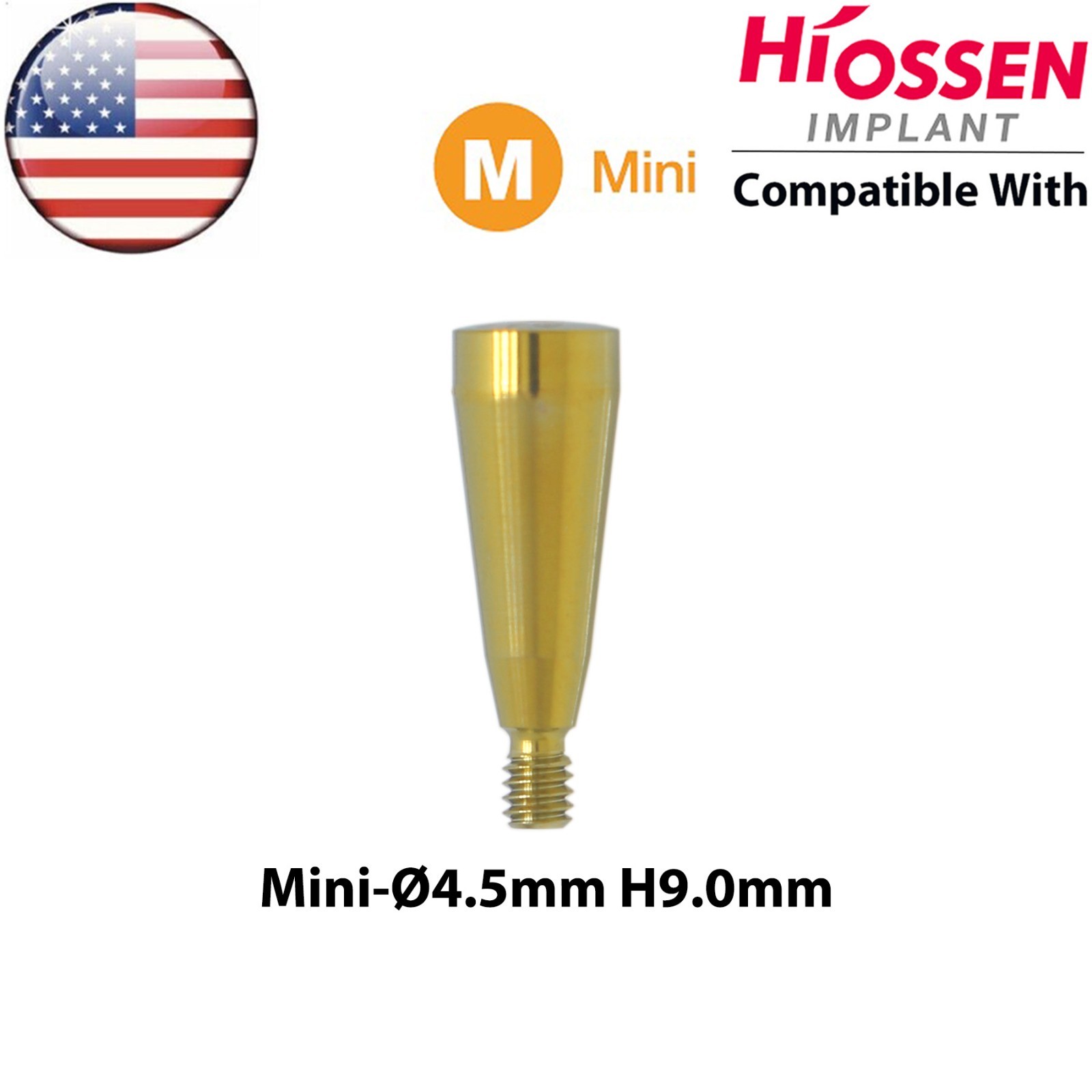 US Dental Healing Abutment Cover Screw Mini Hex Fit Oss Hiossen Implant Platform
