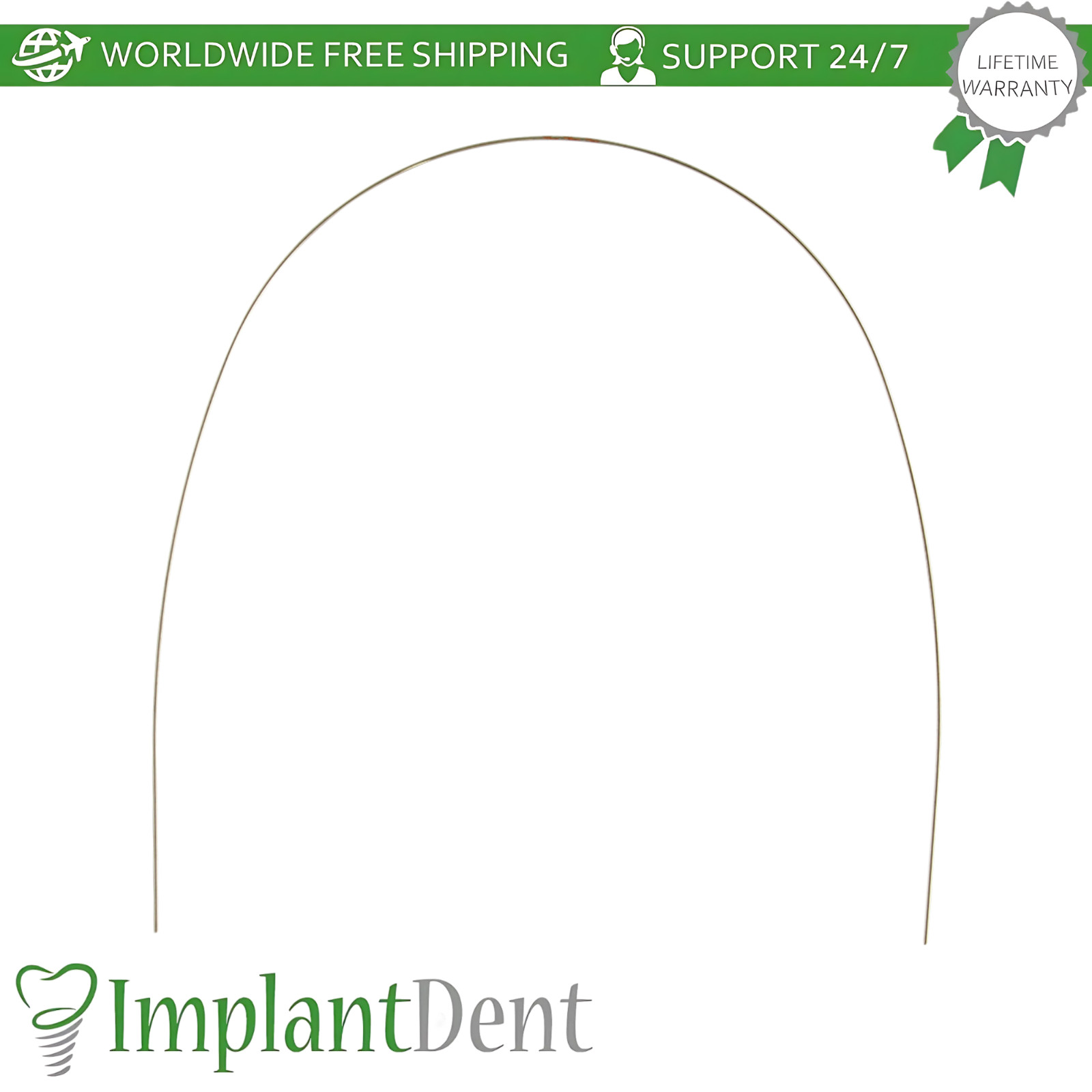 NiTi Thermo Copper Dental Alignment Wire Round Arch Heat-Activated CuNiTi 10pcs