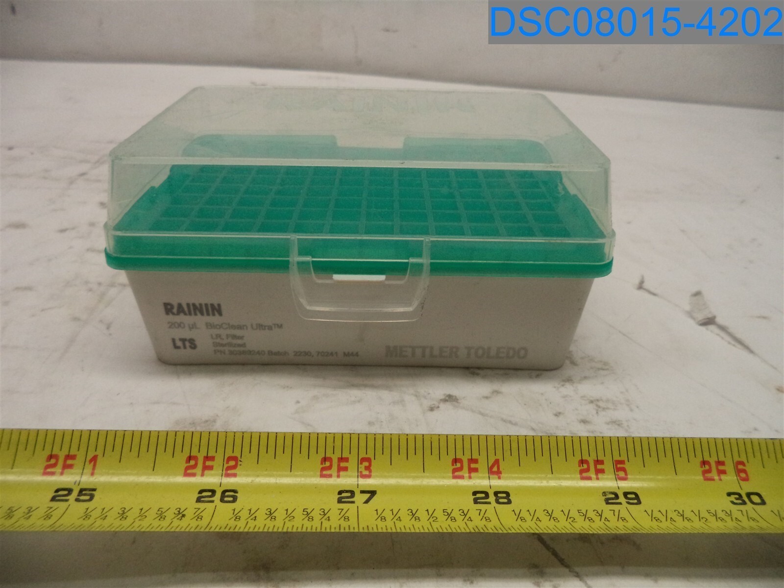 EMPTY CASE Rainin: 200 ?L BioClean Ultra LTS, LR, Filter, Steralized, 30389240