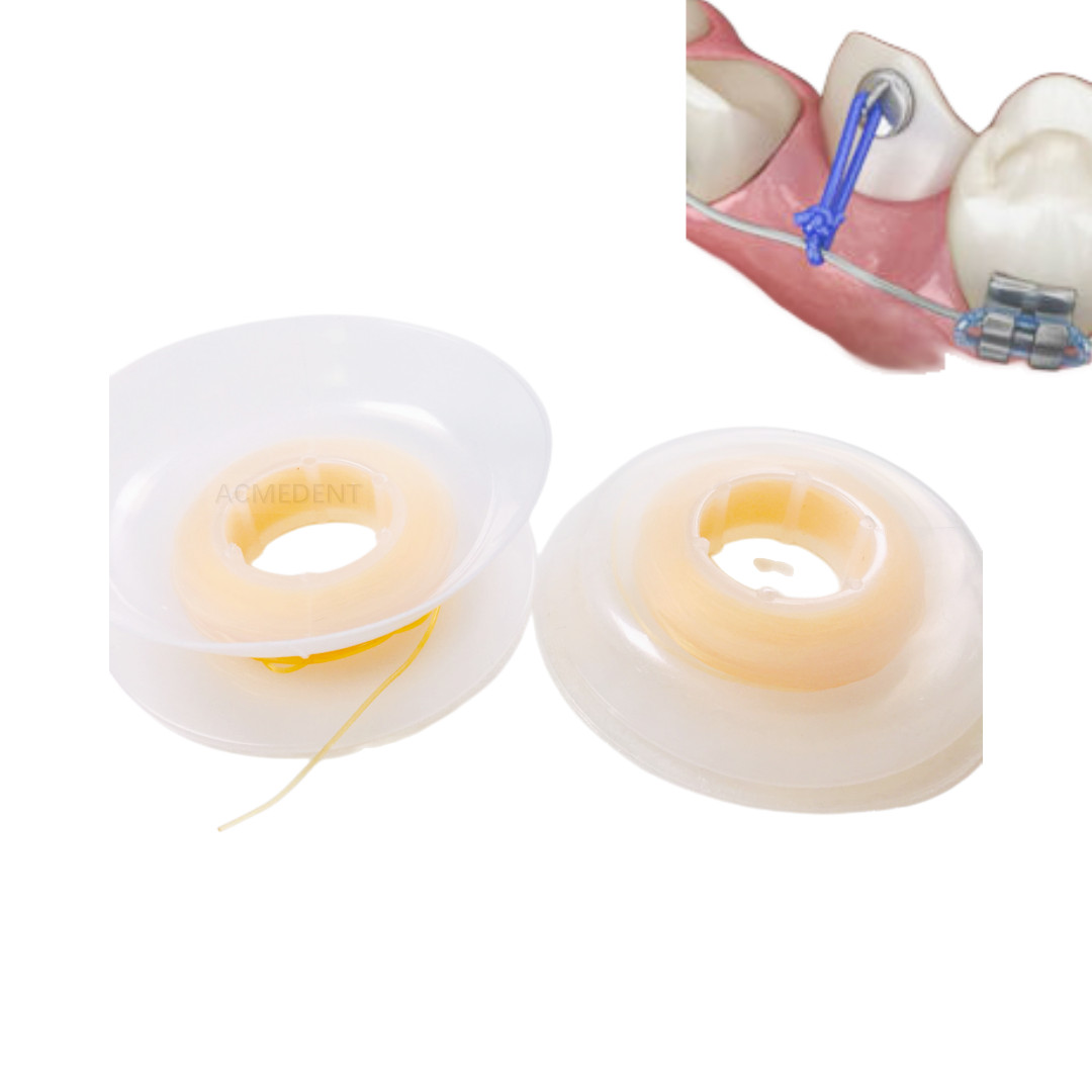 15feets/roll Dental Orthodontic Elastic Wires Power Solid Thread Archwire 5Color