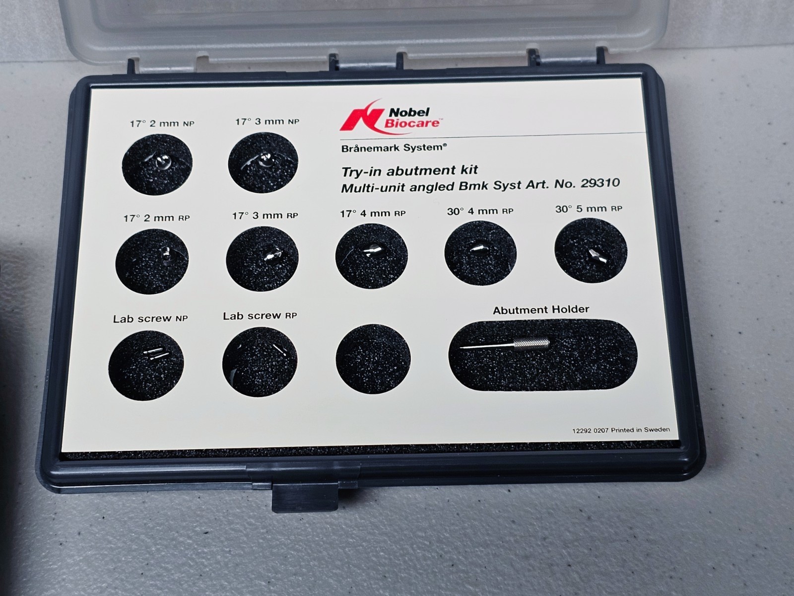 Nobel Biocare Try-In Abutment and Abutment Select Kits, Check All Pictures