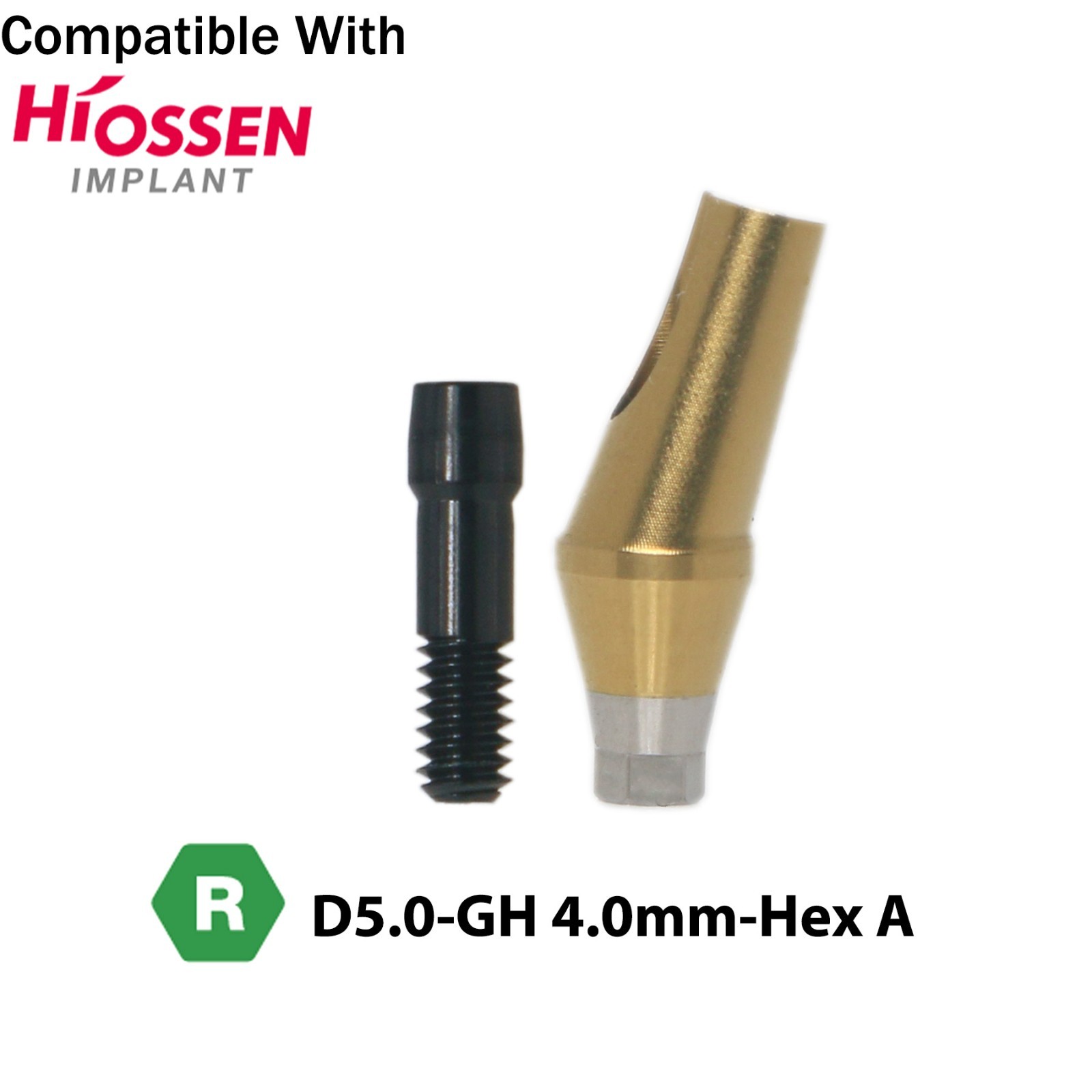 17° Angled Anatomic Abutment Regular Fits Hiossen Osstem TS Ø4.5/5.0mm Platform