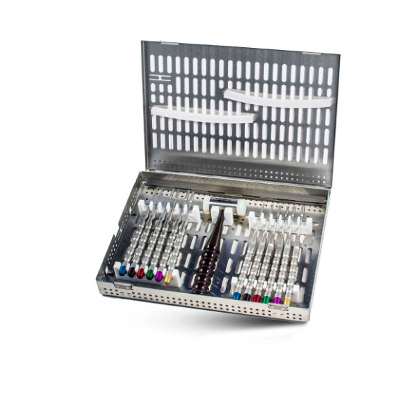 Dental Bone Management – 14 pc. CONVEX Osteotome Kit Color-Coded by A-Titan