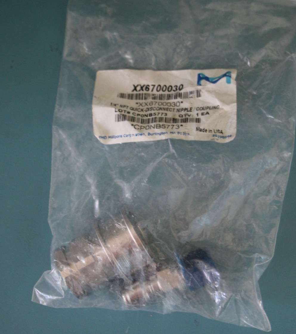 Millipore XX6700030 1/4″ NPT QUICK DISCONNECT NIPPLE COUPLING SIGMA EMD