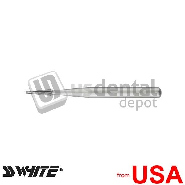 SS WHITE – FG #169 taper fissure plain carbide bur, 10pk burs – #1688 057-16884
