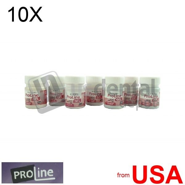 10X LOT of PRO-LINE Gel 1 oz. Bottle Raspberry ( topical anestesic gel ) 018-025