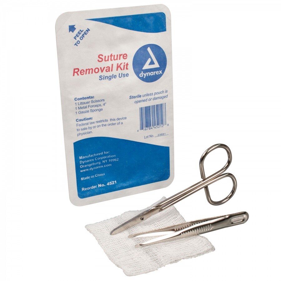 Dynarex Suture Removal Kit, 4 Pack