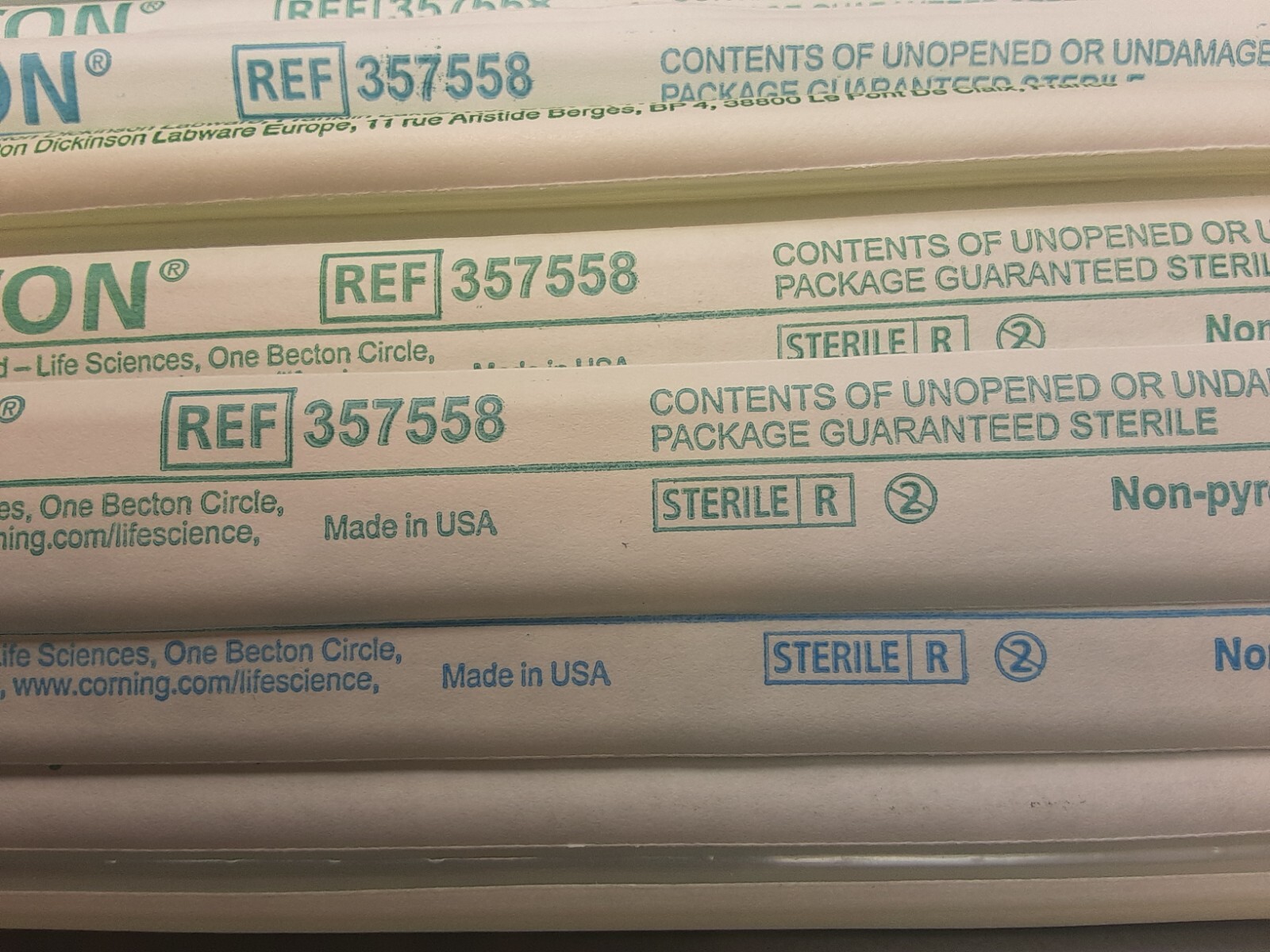 Falcon® 2 mL Aspirating Pipet, Polystyrene # 357558 / Lot of 40