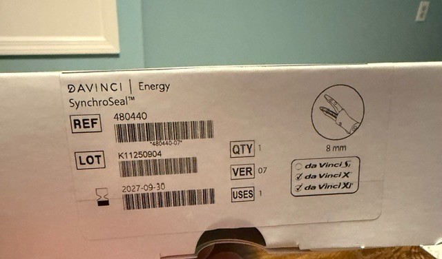 9/30/2027 DATE NEW IN BOX INTUITIVE DA VINCI SI X XI 480440 ENERGY SYNCHROSEAL