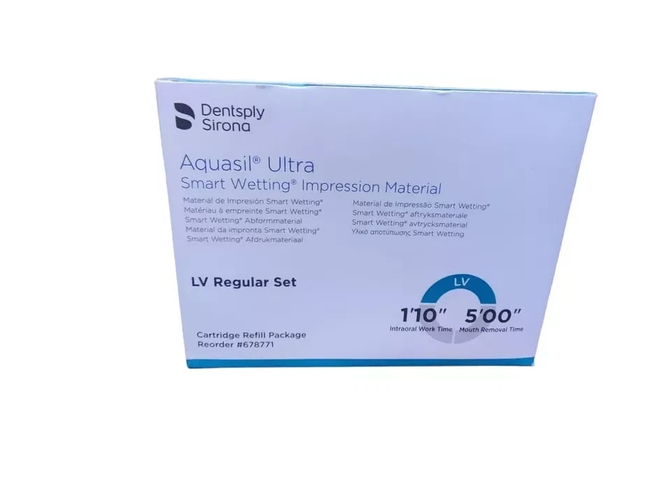 DENTSPLY AQUASIL ULTRA LV REGULAR SET VPS IMPRESSION 4 x Cartridge (Free Ship).