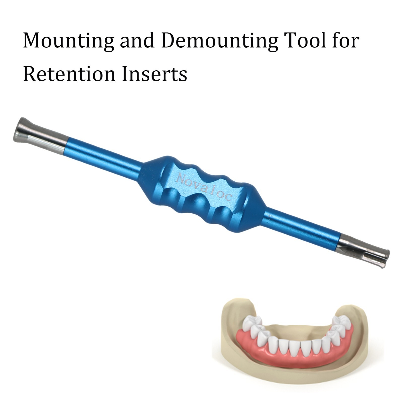 US Dental Overdenture Retention Inserts Kit Mounting Demounting Tool Fit Novaloc