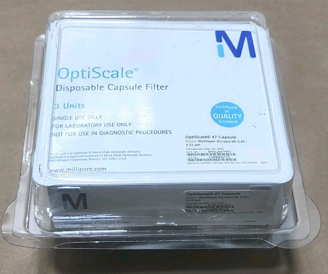 *NEW* [3/PK] Millipore SHGLA47HH3 OptiScale 47 Capsule 0.45/0.22um + Warranty!