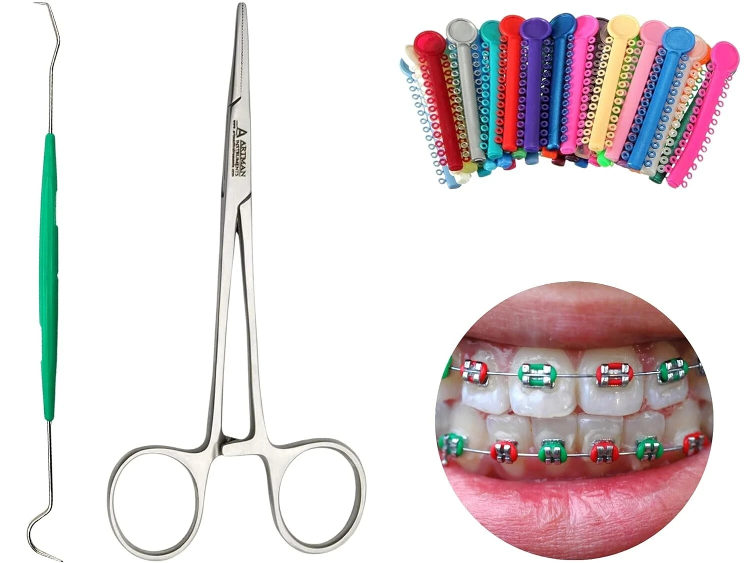 Ligas para Brackets Ortodoncia Dental braces color changing kit orthodontic…