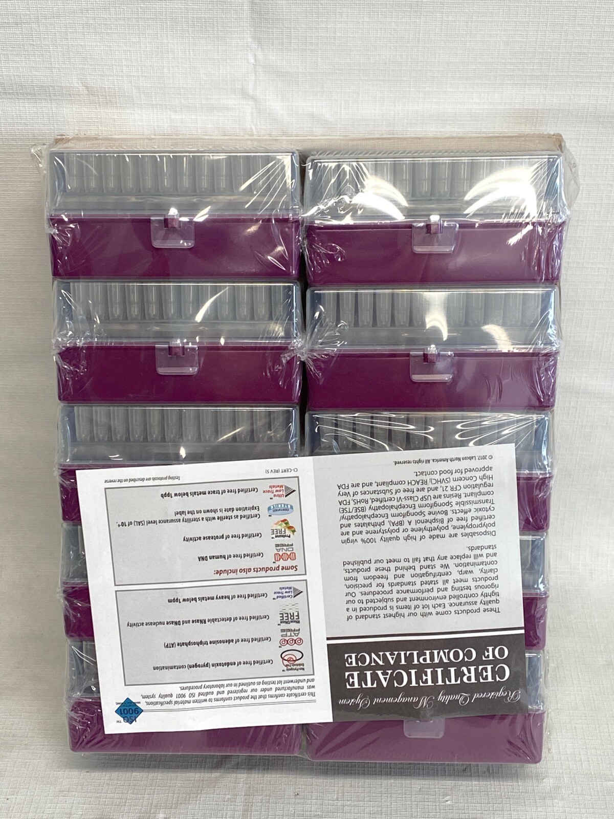 (960/Pk) VWR 300uL Low Retention Pipet Tips Hinged 10×96/Rk Tray 10015-706