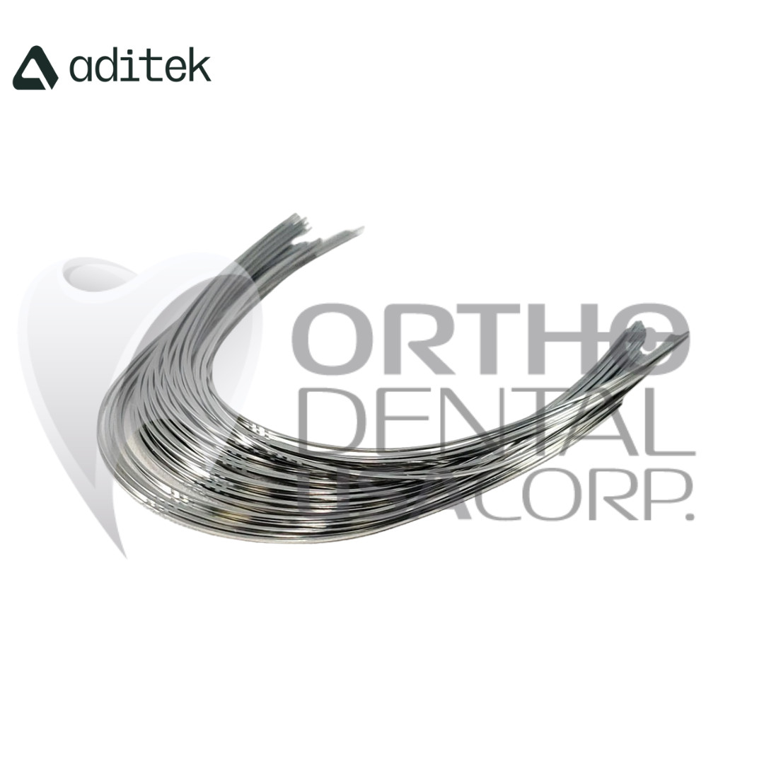 Orthodontic super elastic Niti Archwire Natural form Lower 0.18 pack x 10 USA