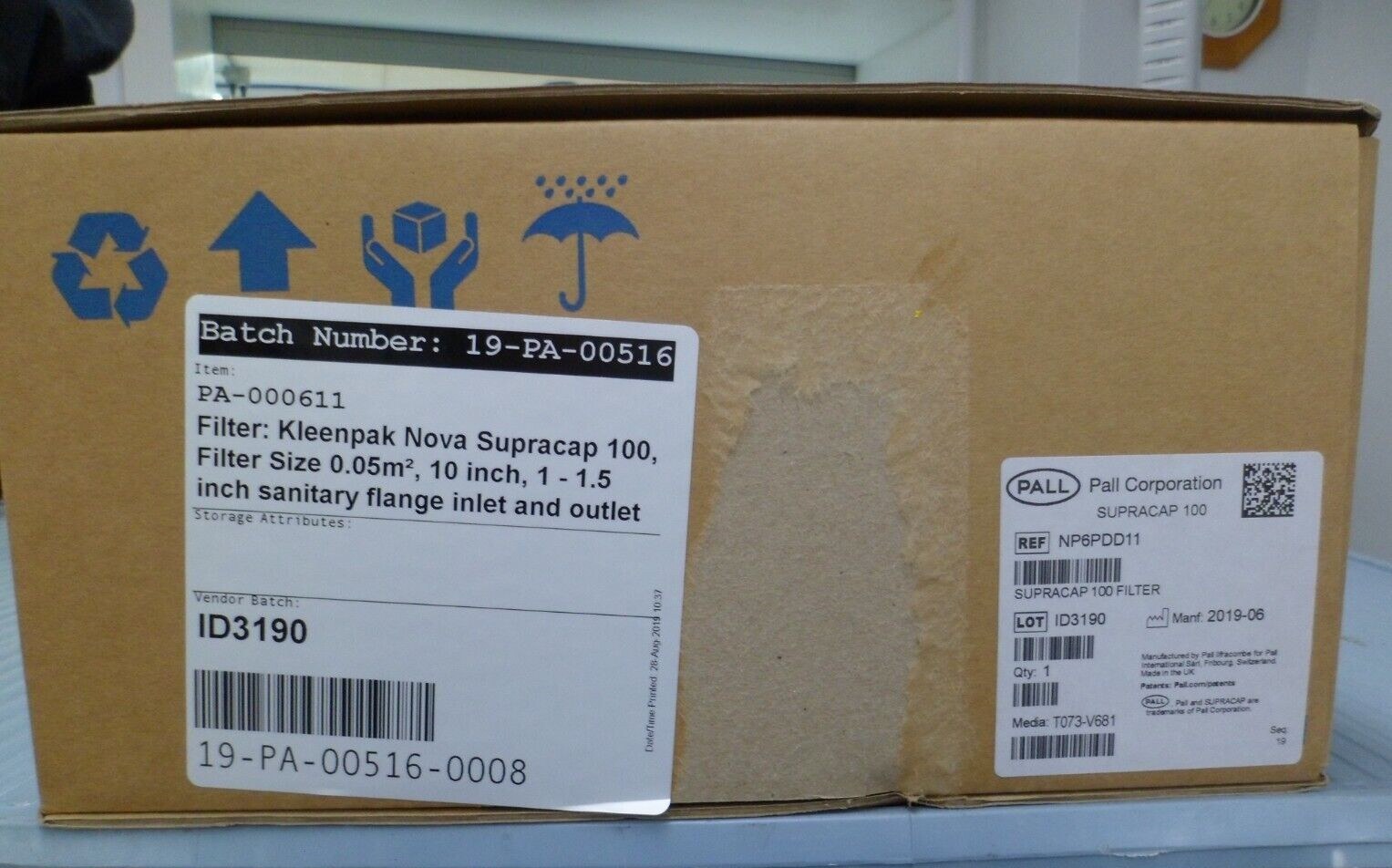 Pall Corporation Ref NP6PDD11 Supracap 100 Filter