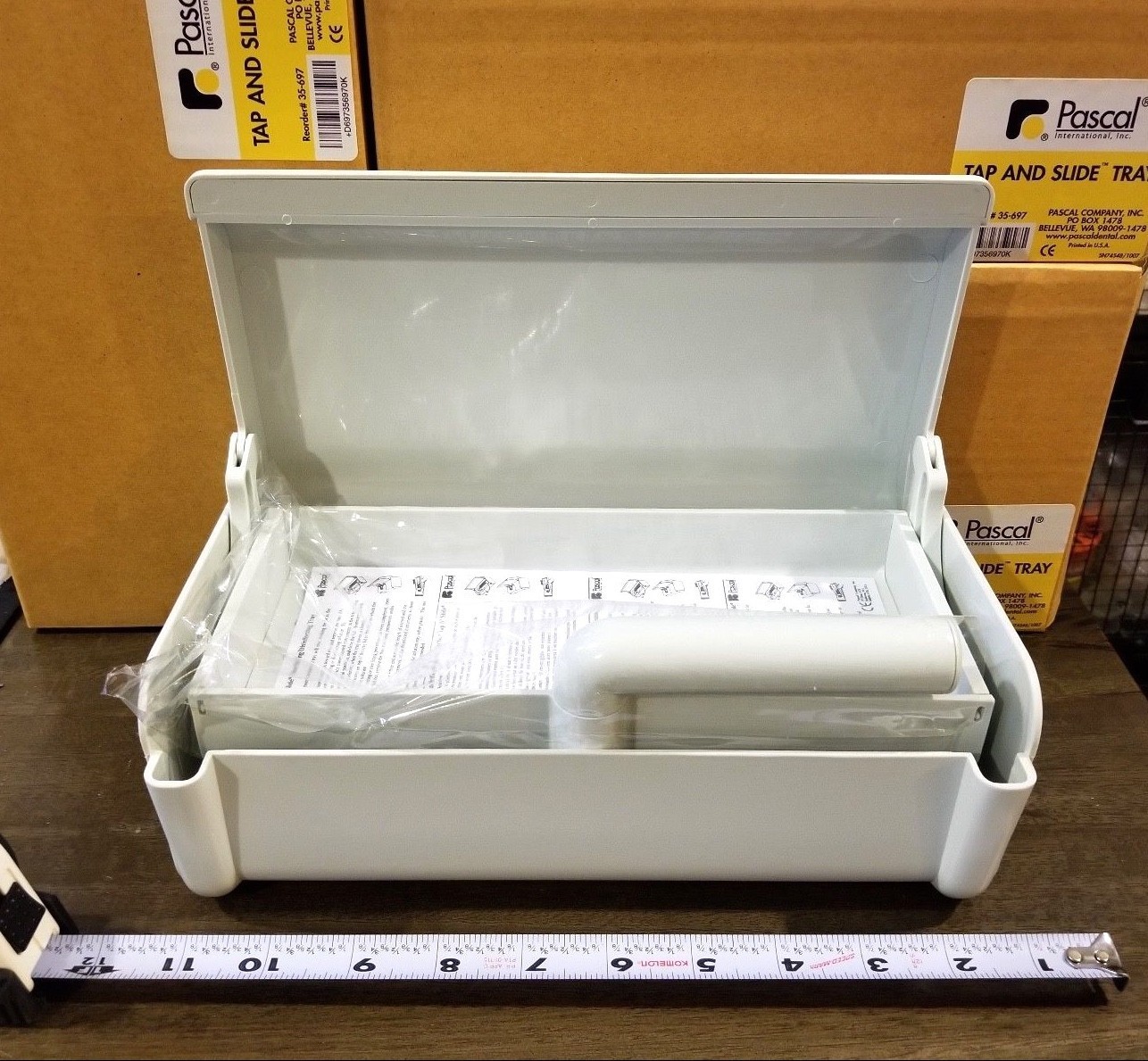 Tap & Slide Tray for use with glutaraldehyde solutions – Holds one – PA-35-697