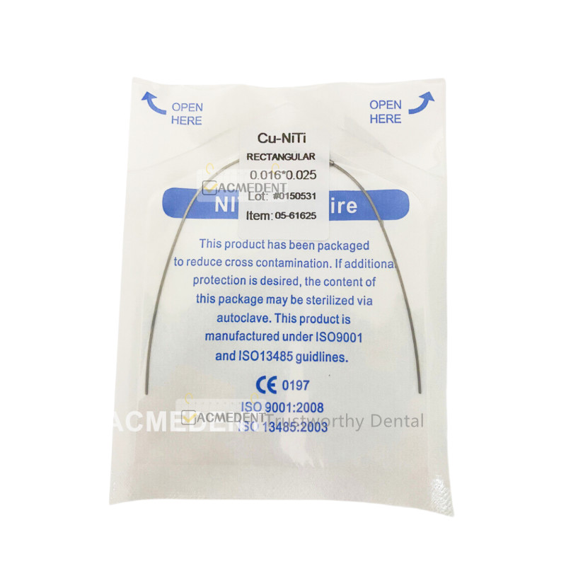 Dental Orthodontic Copper Cu-Niti Wires Arch Wire Rectangular Damon Type