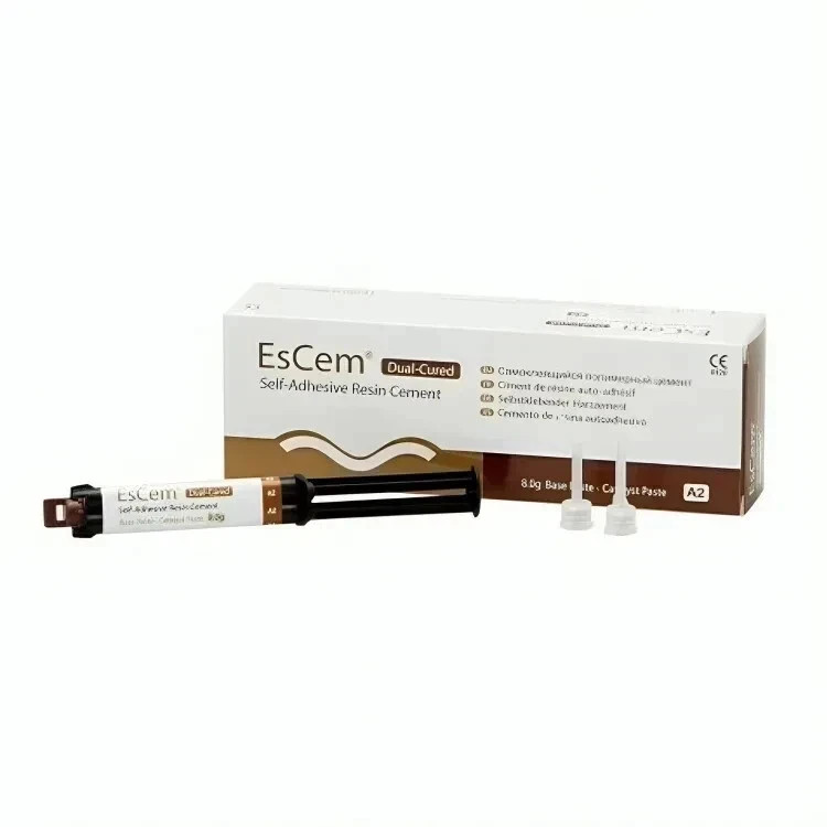 Spident EsCem Dual-Cured Self-Adhesive Resin 8gm Cement Syr Free Ship
