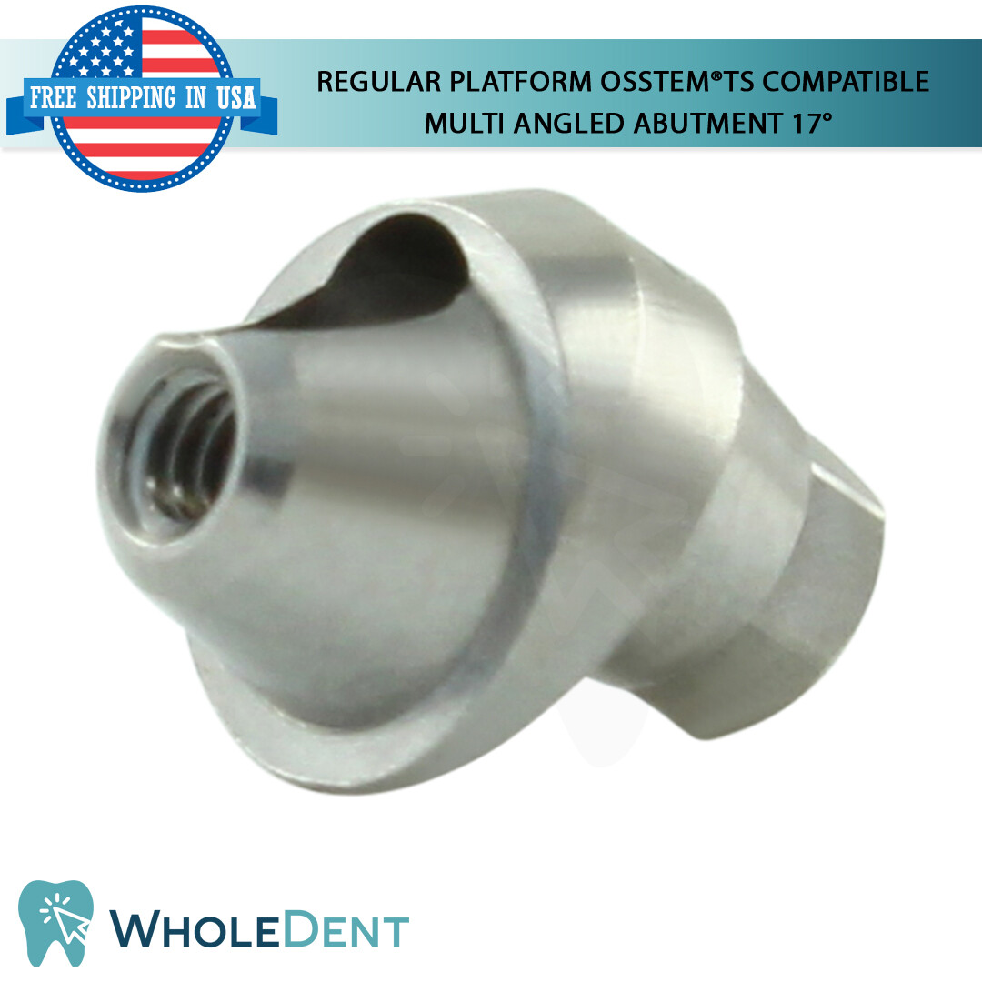 1X Dental Osstem® TS Compatible Regular Platform Multi Angulated Abutment 17°