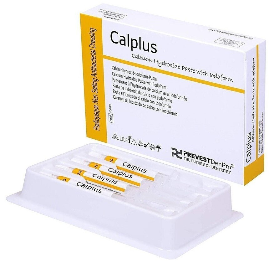 Prevest Denpro CALPLUS Calcium Hydroxide Paste with Iodoform 4x2gm Pack