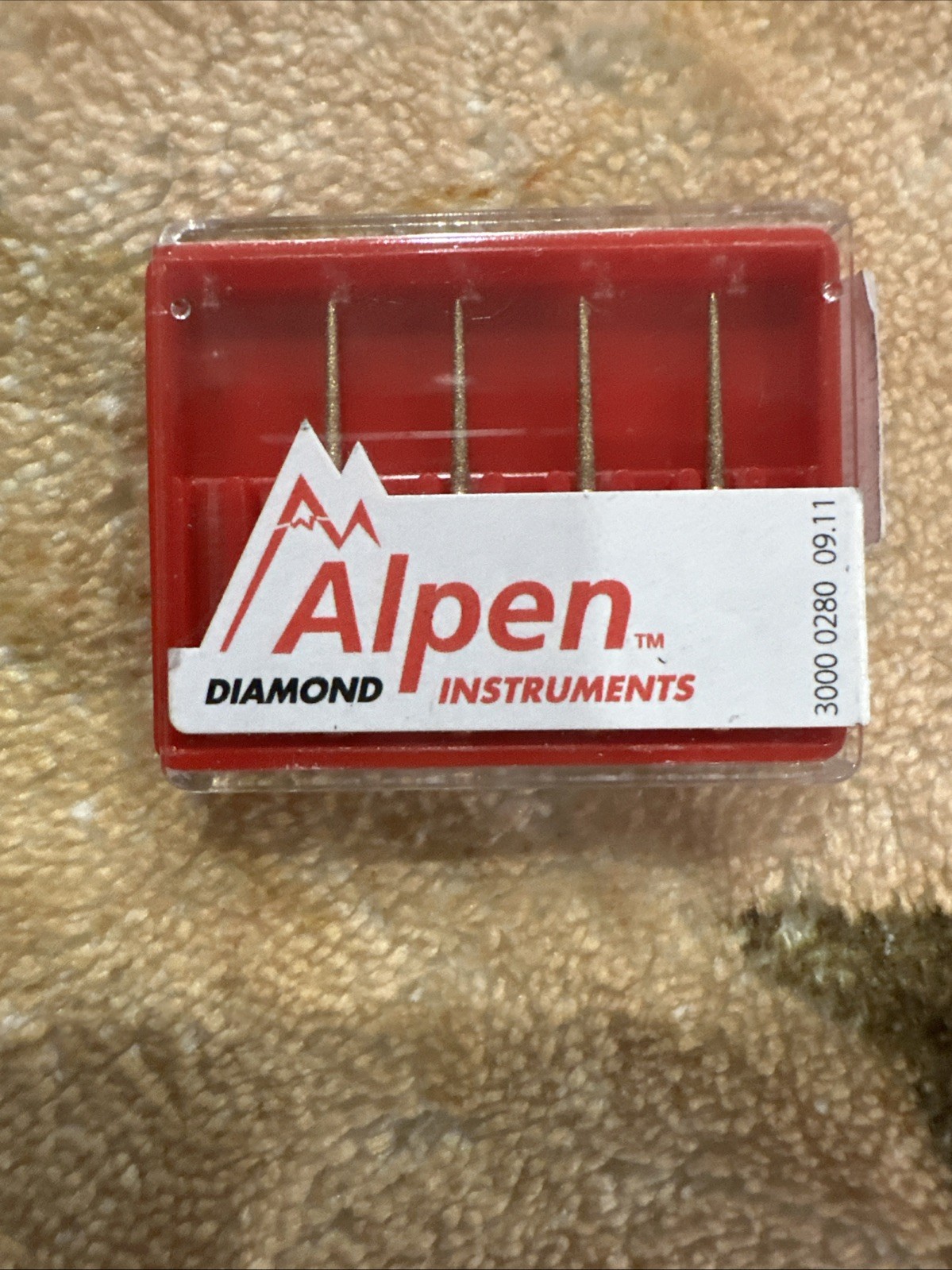 Alpen Diamond Burs Friction Grip Fine G859-010F Needle 4 Pack