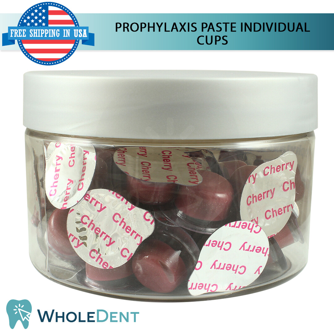Prophylaxis Paste 50 Individual Cups 2g Flavor Dental Stain Remove Teeth Polish