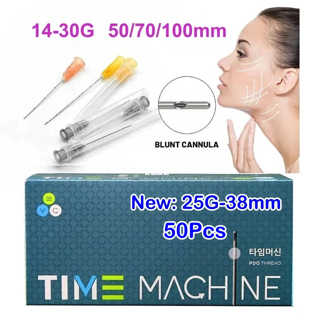 16 Types Disposable Hypodermic Fill Needle Canula Micro Blunt Tip Filter*50