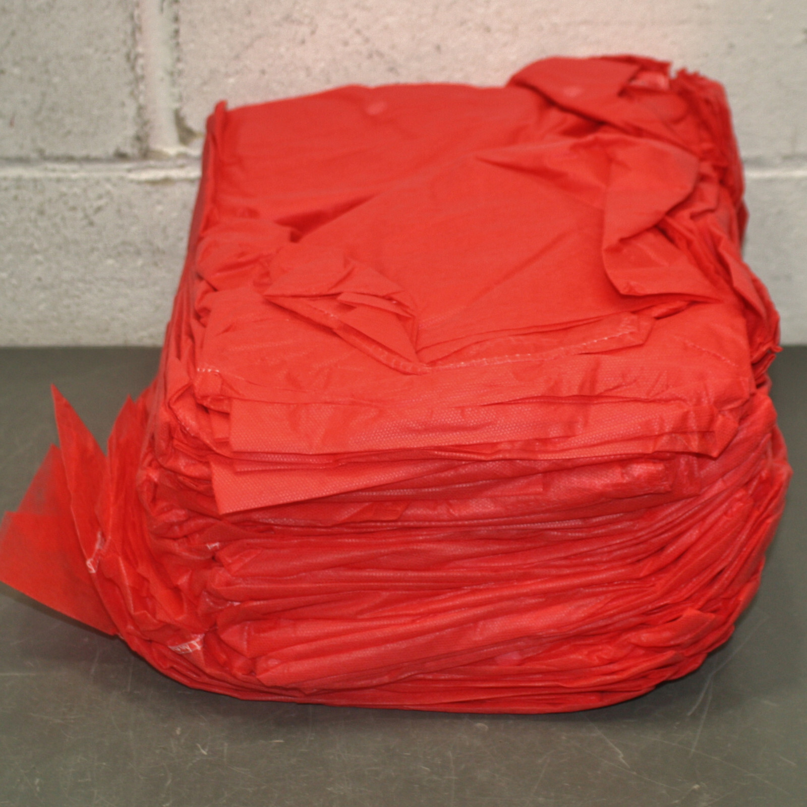 (30) Action Chemical Disposable Lab Coat A-RLC-XL, Size XL / Extra Large, Red