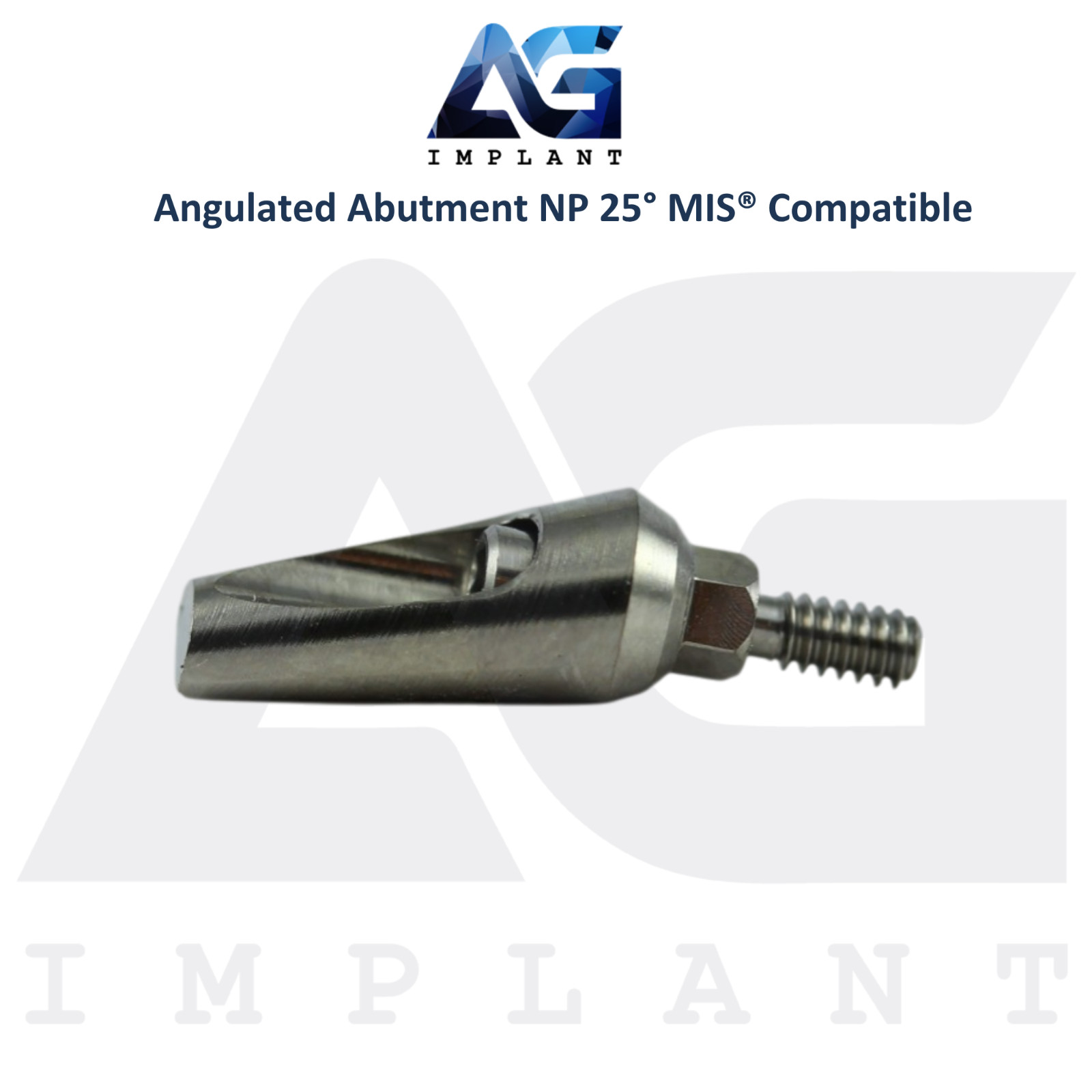 5 Angled 25° Prosthetic NP Int Hex MIS® Compatible 9.0mm Int Hex System 2.10mm