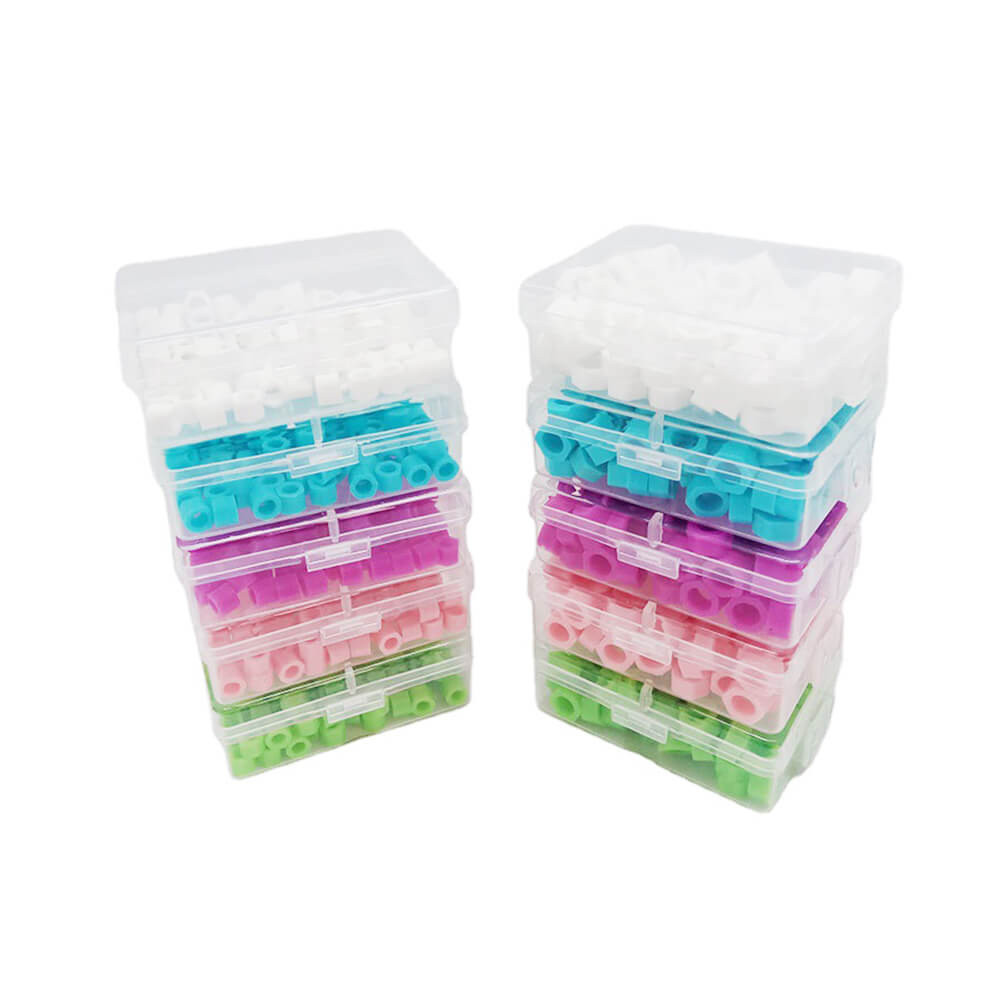 1 Box 100pcs Dental Instrument Code Ring Plain Color Small Sizes 5 colors