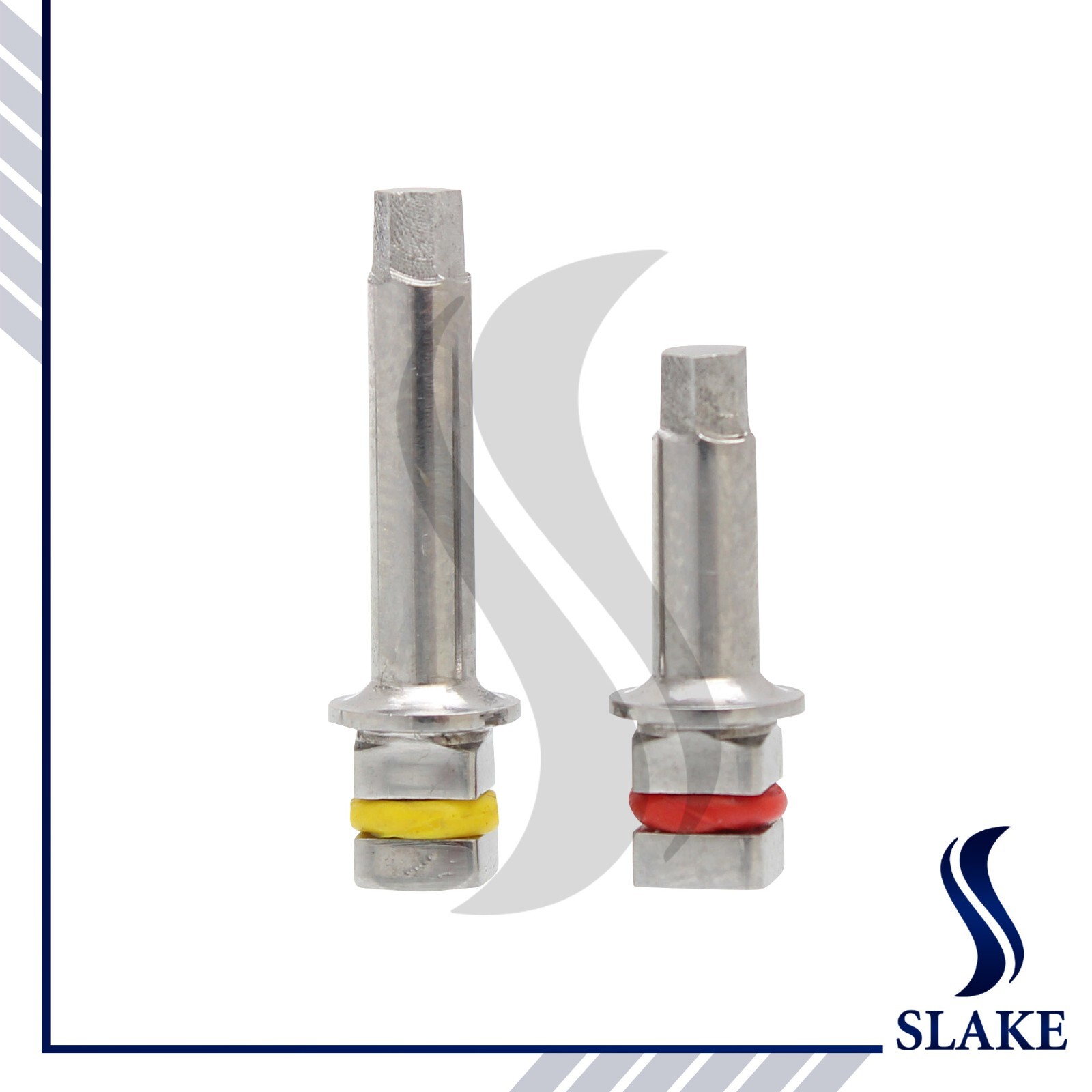 2x Dental Hex Drivers Ratchet Wrench 2.42mm Long Short Stainless Steel