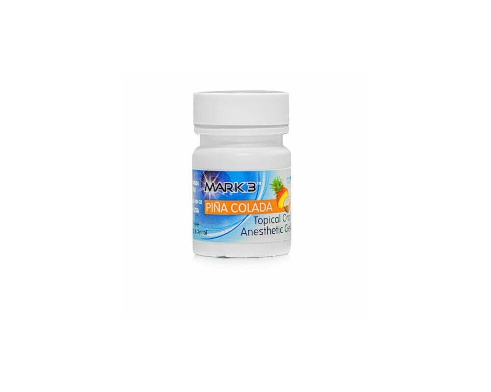 Mark3 Pina Colada Topical Anesthetic Gel 20% Benzocaine 1oz Jar, 100-1604