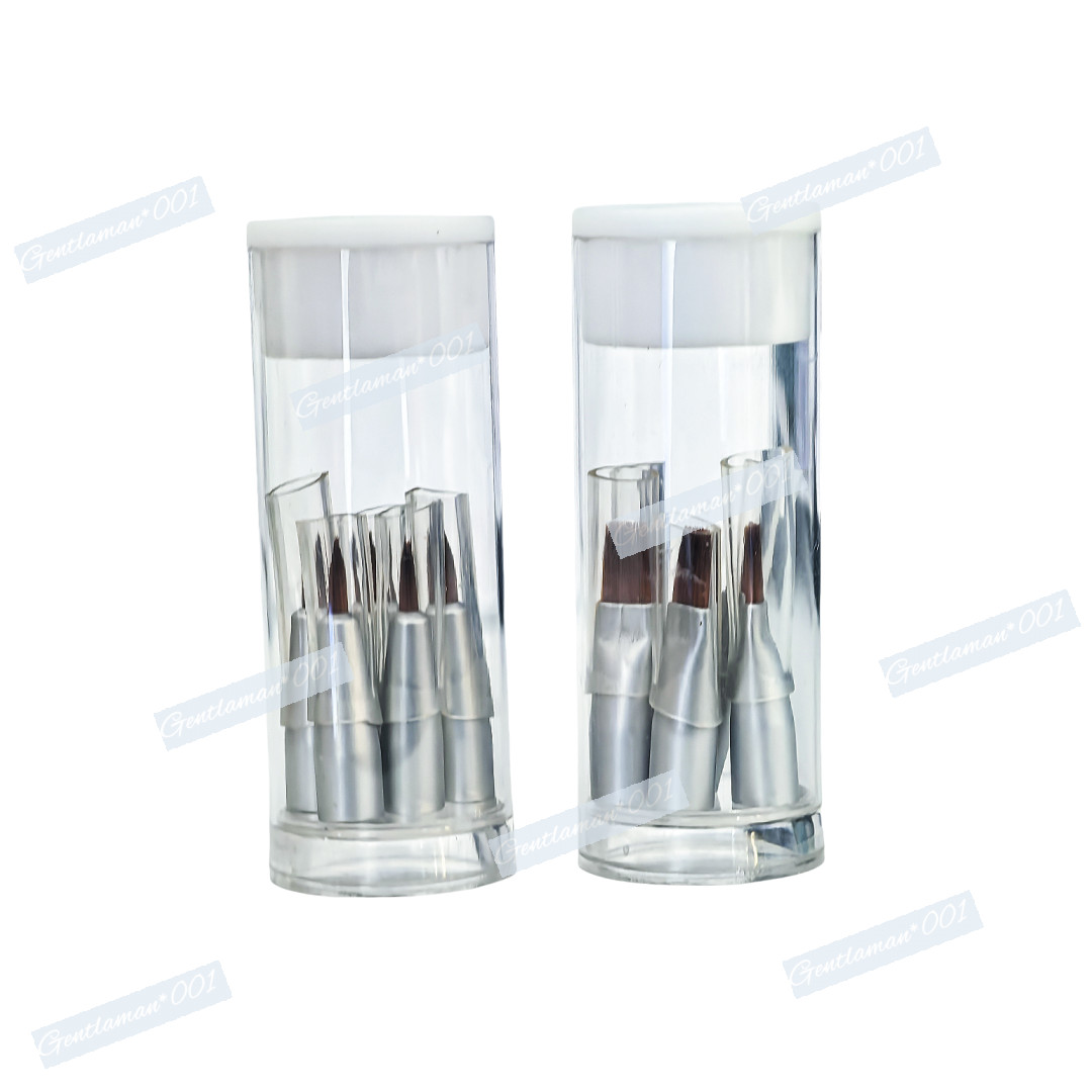Dental Brush Pen Replaceable Brushes Tips Straight Curved Head Mini Micro Brush