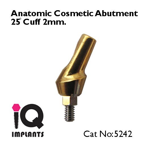 5 Anatomic Cosmetic Abutments 25º Dental Implants Prosthetic surgery Lab