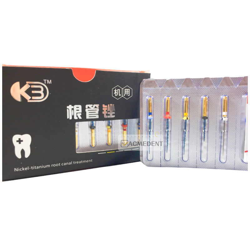 10-Packs Thermal Activity Dental Endo Root Canal Files Niti Rotary Britain K3